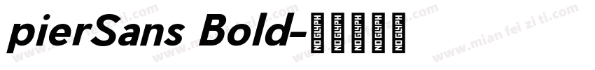 pierSans Bold字体转换